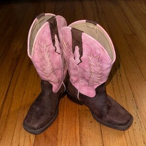 Roper Pink and Brown Kids' Boots
